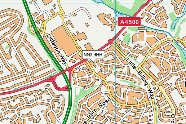 NN3 9HH map - OS VectorMap District (Ordnance Survey) NN3 9HH map - OS VectorMap District (Ordnance Survey)