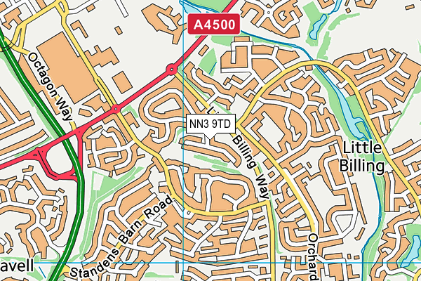 NN3 9TD map - OS VectorMap District (Ordnance Survey) NN3 9TD map - OS VectorMap District (Ordnance Survey)