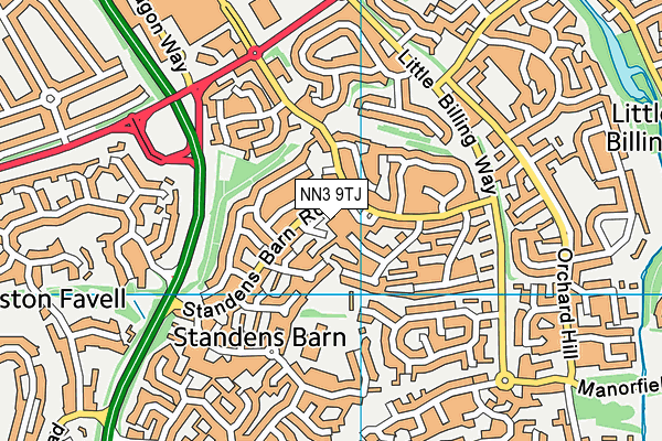 NN3 9TJ map - OS VectorMap District (Ordnance Survey) NN3 9TJ map - OS VectorMap District (Ordnance Survey)