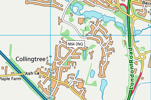 NN4 0NQ map - OS VectorMap District (Ordnance Survey)