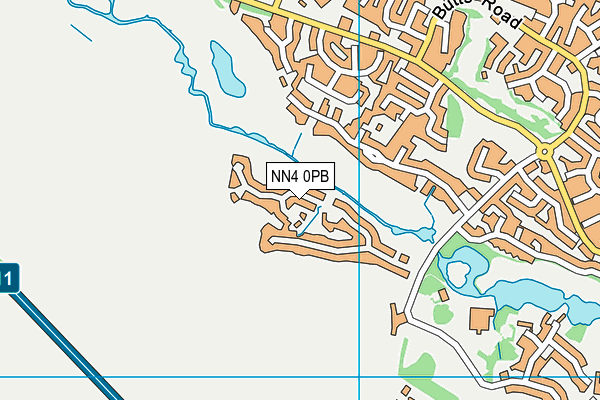 NN4 0PB map - OS VectorMap District (Ordnance Survey) NN4 0PB map - OS VectorMap District (Ordnance Survey)