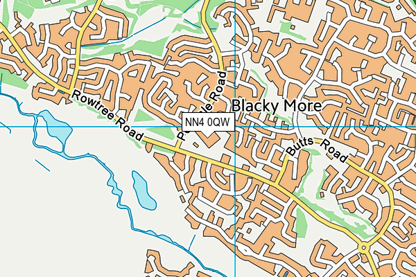 NN4 0QW map - OS VectorMap District (Ordnance Survey)