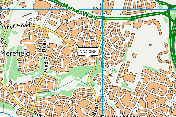 NN4 0RF map - OS VectorMap District (Ordnance Survey) NN4 0RF map - OS VectorMap District (Ordnance Survey)