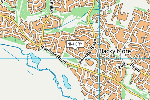 NN4 0RY map - OS VectorMap District (Ordnance Survey)