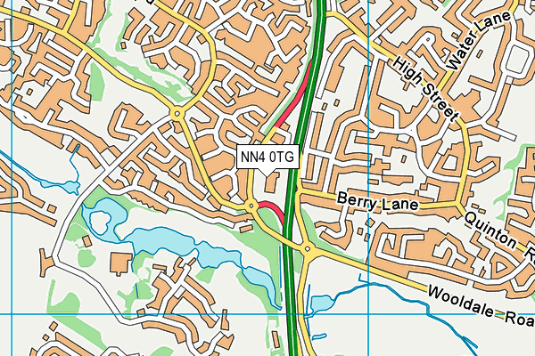 NN4 0TG map - OS VectorMap District (Ordnance Survey) NN4 0TG map - OS VectorMap District (Ordnance Survey)