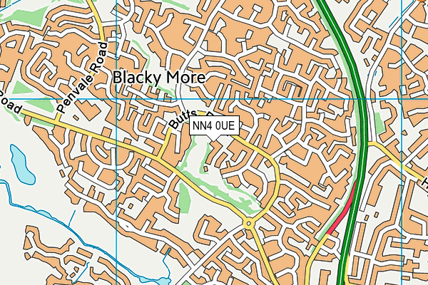 NN4 0UE map - OS VectorMap District (Ordnance Survey) NN4 0UE map - OS VectorMap District (Ordnance Survey)