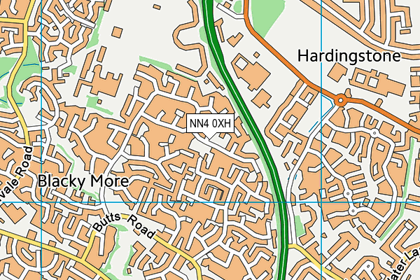 NN4 0XH map - OS VectorMap District (Ordnance Survey) NN4 0XH map - OS VectorMap District (Ordnance Survey)