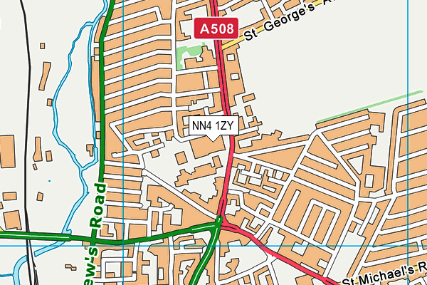 NN4 1ZY map - OS VectorMap District (Ordnance Survey) NN4 1ZY map - OS VectorMap District (Ordnance Survey)