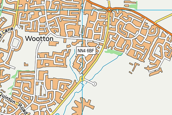 NN4 6BF map - OS VectorMap District (Ordnance Survey)