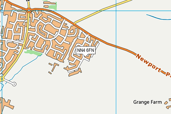NN4 6FN map - OS VectorMap District (Ordnance Survey) NN4 6FN map - OS VectorMap District (Ordnance Survey)