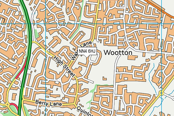 NN4 6HJ map - OS VectorMap District (Ordnance Survey) NN4 6HJ map - OS VectorMap District (Ordnance Survey)