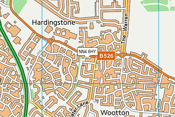 NN4 6HY map - OS VectorMap District (Ordnance Survey) NN4 6HY map - OS VectorMap District (Ordnance Survey)