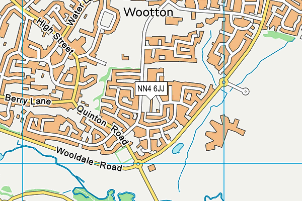 NN4 6JJ map - OS VectorMap District (Ordnance Survey)
