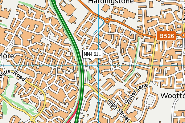 NN4 6JL map - OS VectorMap District (Ordnance Survey) NN4 6JL map - OS VectorMap District (Ordnance Survey)
