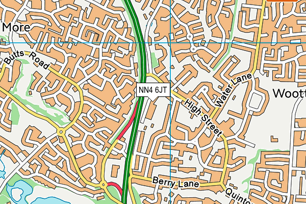 NN4 6JT map - OS VectorMap District (Ordnance Survey) NN4 6JT map - OS VectorMap District (Ordnance Survey)