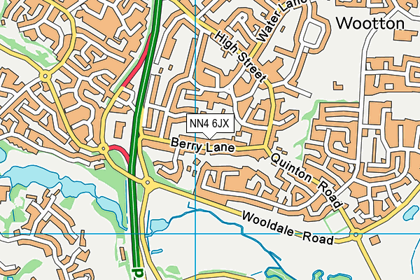 NN4 6JX map - OS VectorMap District (Ordnance Survey) NN4 6JX map - OS VectorMap District (Ordnance Survey)