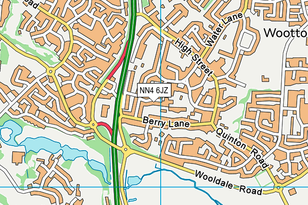 NN4 6JZ map - OS VectorMap District (Ordnance Survey) NN4 6JZ map - OS VectorMap District (Ordnance Survey)