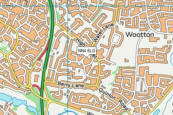 NN4 6LG map - OS VectorMap District (Ordnance Survey) NN4 6LG map - OS VectorMap District (Ordnance Survey)