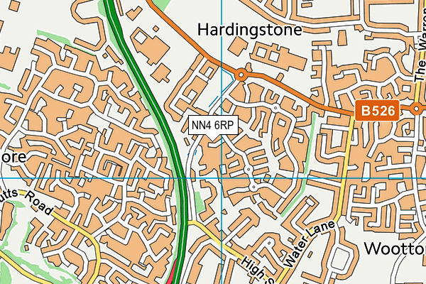 NN4 6RP map - OS VectorMap District (Ordnance Survey) NN4 6RP map - OS VectorMap District (Ordnance Survey)