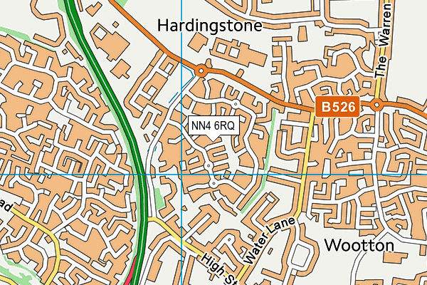 NN4 6RQ map - OS VectorMap District (Ordnance Survey)