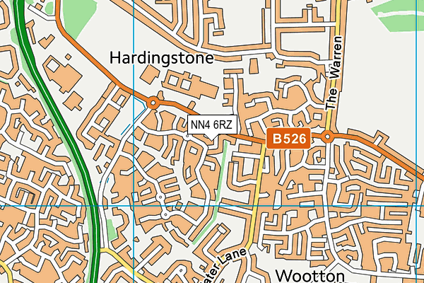 NN4 6RZ map - OS VectorMap District (Ordnance Survey) NN4 6RZ map - OS VectorMap District (Ordnance Survey)