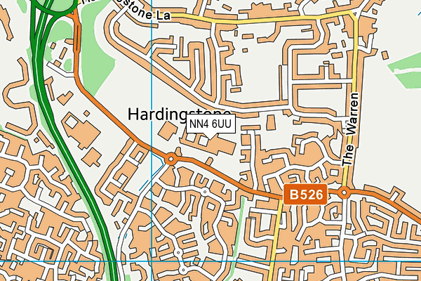 NN4 6UU map - OS VectorMap District (Ordnance Survey) NN4 6UU map - OS VectorMap District (Ordnance Survey)