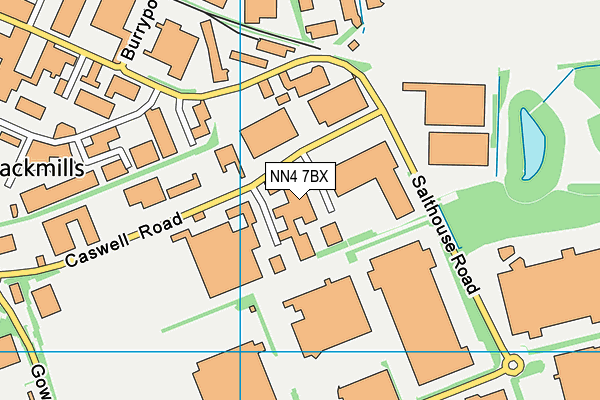NN4 7BX map - OS VectorMap District (Ordnance Survey) NN4 7BX map - OS VectorMap District (Ordnance Survey)