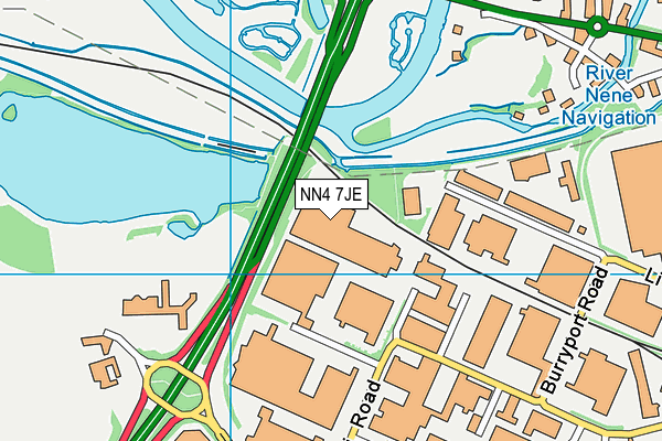 NN4 7JE map - OS VectorMap District (Ordnance Survey) NN4 7JE map - OS VectorMap District (Ordnance Survey)