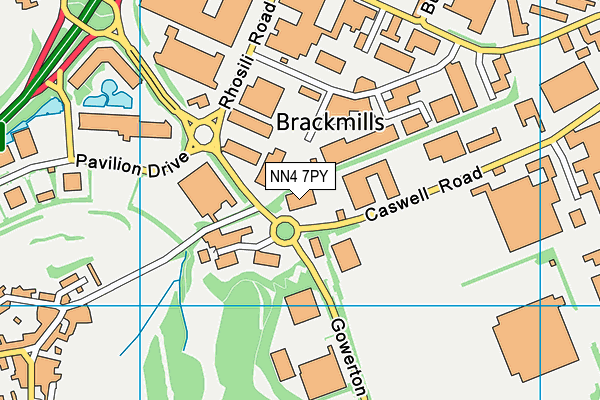 NN4 7PY map - OS VectorMap District (Ordnance Survey) NN4 7PY map - OS VectorMap District (Ordnance Survey)