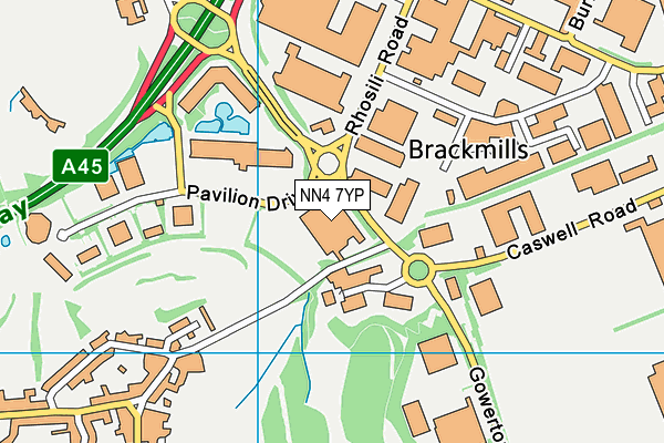 NN4 7YP map - OS VectorMap District (Ordnance Survey) NN4 7YP map - OS VectorMap District (Ordnance Survey)