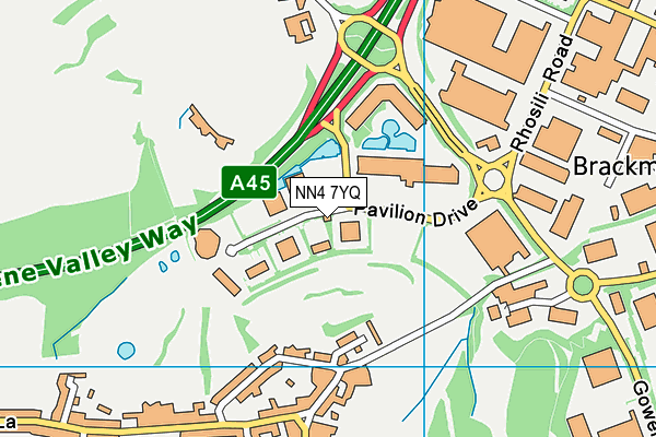 NN4 7YQ map - OS VectorMap District (Ordnance Survey) NN4 7YQ map - OS VectorMap District (Ordnance Survey)
