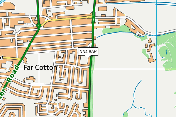 NN4 8AP map - OS VectorMap District (Ordnance Survey)