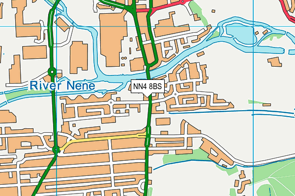 NN4 8BS map - OS VectorMap District (Ordnance Survey) NN4 8BS map - OS VectorMap District (Ordnance Survey)