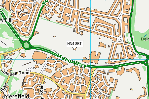 NN4 8BT map - OS VectorMap District (Ordnance Survey) NN4 8BT map - OS VectorMap District (Ordnance Survey)