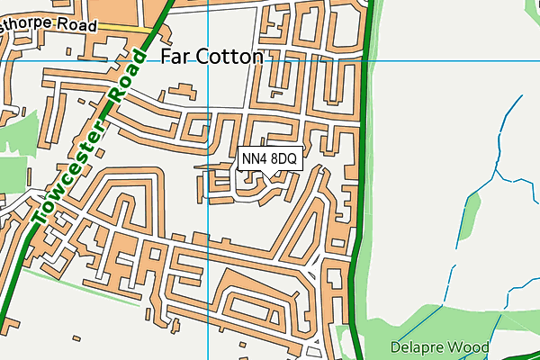 NN4 8DQ map - OS VectorMap District (Ordnance Survey) NN4 8DQ map - OS VectorMap District (Ordnance Survey)