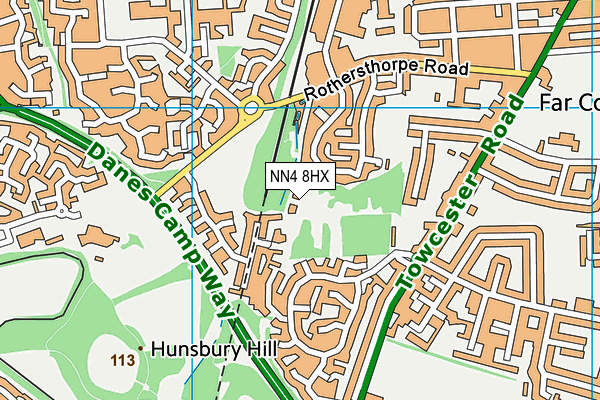 NN4 8HX map - OS VectorMap District (Ordnance Survey) NN4 8HX map - OS VectorMap District (Ordnance Survey)