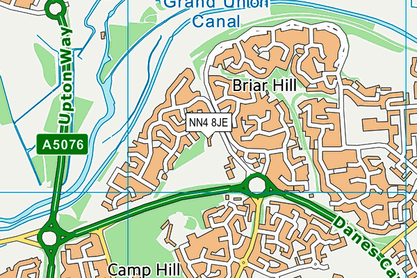 NN4 8JE map - OS VectorMap District (Ordnance Survey) NN4 8JE map - OS VectorMap District (Ordnance Survey)