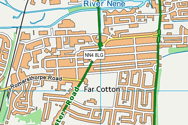 NN4 8LG map - OS VectorMap District (Ordnance Survey) NN4 8LG map - OS VectorMap District (Ordnance Survey)