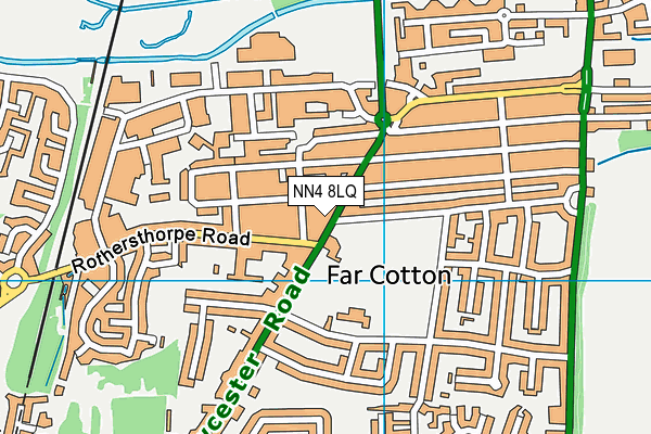 NN4 8LQ map - OS VectorMap District (Ordnance Survey) NN4 8LQ map - OS VectorMap District (Ordnance Survey)