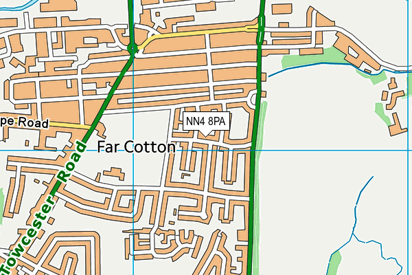 NN4 8PA map - OS VectorMap District (Ordnance Survey) NN4 8PA map - OS VectorMap District (Ordnance Survey)