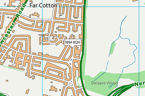 NN4 8QH map - OS VectorMap District (Ordnance Survey) NN4 8QH map - OS VectorMap District (Ordnance Survey)