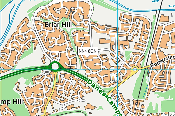 NN4 8QN map - OS VectorMap District (Ordnance Survey) NN4 8QN map - OS VectorMap District (Ordnance Survey)