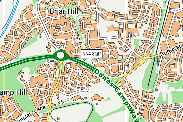 NN4 8QP map - OS VectorMap District (Ordnance Survey)