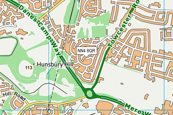 NN4 8QR map - OS VectorMap District (Ordnance Survey) NN4 8QR map - OS VectorMap District (Ordnance Survey)