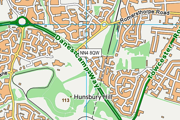 NN4 8QW map - OS VectorMap District (Ordnance Survey) NN4 8QW map - OS VectorMap District (Ordnance Survey)