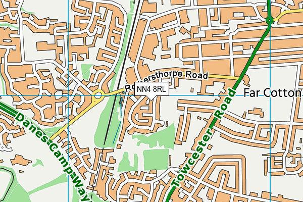 NN4 8RL map - OS VectorMap District (Ordnance Survey) NN4 8RL map - OS VectorMap District (Ordnance Survey)