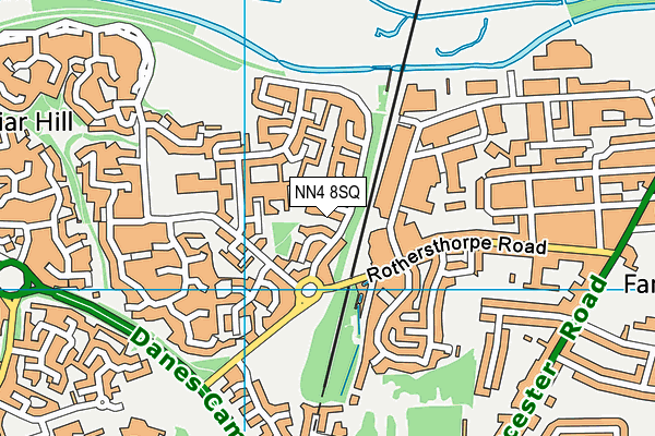 NN4 8SQ map - OS VectorMap District (Ordnance Survey) NN4 8SQ map - OS VectorMap District (Ordnance Survey)
