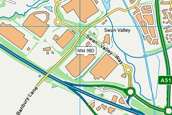 NN4 9BD map - OS VectorMap District (Ordnance Survey) NN4 9BD map - OS VectorMap District (Ordnance Survey)
