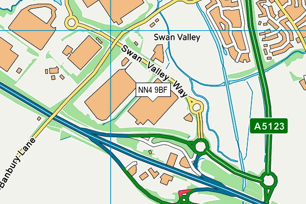 NN4 9BF map - OS VectorMap District (Ordnance Survey) NN4 9BF map - OS VectorMap District (Ordnance Survey)