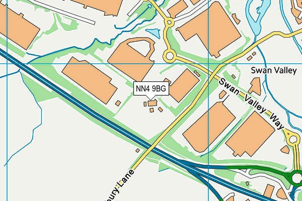 NN4 9BG map - OS VectorMap District (Ordnance Survey) NN4 9BG map - OS VectorMap District (Ordnance Survey)